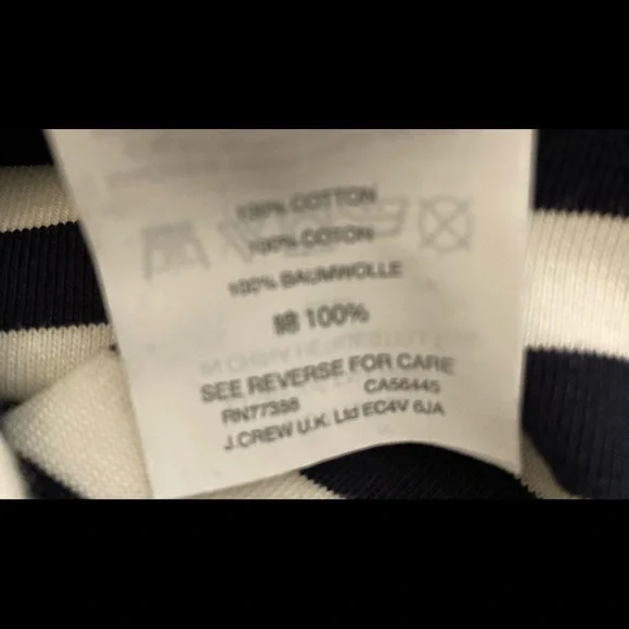 NWT J.Crew short sleeve striped cotton dress - Picture 5 of 8